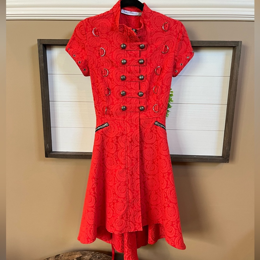 Orchid Bloom red dress. Size 4. EUC. EU 36 UK 8